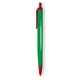 a green barrel & red trim tri - stic(r) multi - color promotional pen