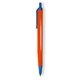 a orange barrel & blue trim tri - stic(r) multi - color promotional pen