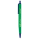 aerial view a green barrel & blue trim tri - stic(r) multi - color promotional pen, image 2 of 2