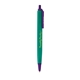 aerial view a green barrel & purple trim tri - stic(r) multi - color promotional pen, image 2 of 2