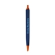 aerial view a navy barrel & orange trim tri - stic(r) multi - color promotional pen, image 2 of 2