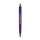 aerial view a purple barrel & green trim tri - stic(r) multi - color promotional pen, image 2 of 4