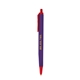 aerial view a purple barrel & orange trim tri - stic(r) multi - color promotional pen, image 2 of 2