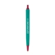 aerial view a teal barrel & burgundy trim tri - stic(r) multi - color promotional pen, image 2 of 3
