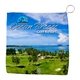 aerial view a group of sublimated golf towel, image 2 of 2