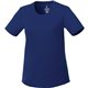 aerial view a navy (575) womens omi short sleeve performance tech tee, image 1 of 2