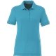 aerial view a aspen blue (430) womens crandall short sleeve pique polo, image 1 of 5