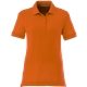 aerial view a orange (279) womens crandall short sleeve pique polo, image 1 of 5