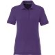 aerial view a purple (590) womens crandall short sleeve pique polo, image 1 of 5