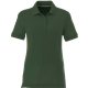 aerial view a forest green (640) womens crandall short sleeve pique polo, image 1 of 5