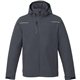 aerial view a grey storm (991) mens colton fleece lined waterproof jacket, image 1 of 4