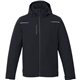 aerial view a black (995) mens colton fleece lined waterproof jacket, image 1 of 4