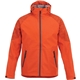 aerial view a saffron (270) mens index waterproof softshell rain jacket with hood, image 1 of 2