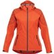 Women aerial view a saffron (270) womens index waterproof softshell rain jacket with hood, image 1 of 2