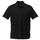 aerial view a black/grey storm (995) mens cerrado short sleeve performance polo, image 1 of 5