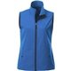 aerial view a olympic blue (431) womens warlow waterproof softshell vest, image 1 of 2