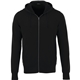 aerial view a black (995) mens cypress fleece full zip hoodie, image 1 of 2