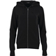 aerial view a black (995) womens cypress fleece full zip hoody, image 1 of 2