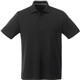 aerial view a black (995) mens otis short sleeve performance polo, image 1 of 4