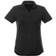aerial view a black (995) womens otis short sleeve performance polo, image 1 of 4