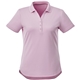 aerial view a pink zircon (326) womens otis short sleeve performance polo, image 1 of 4