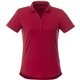 aerial view a team red (358) womens otis short sleeve performance polo, image 1 of 4