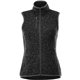 aerial view a black smoke heather (994) womens fontaine knit vest, image 1 of 2