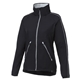 aerial view a black/silver (995) womens rincon eco packable jacket, image 1 of 5