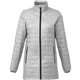 aerial view a silver (927) womens telluride lightweight packable insulated puffer jacket, image 1 of 12