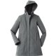 aerial view a dark charcoal mix (993) womens elkpoint roots73 softshell jacket, image 1 of 2