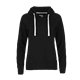 aerial view a black (995) womens maplegrove roots73 fleece hoodie, image 1 of 2