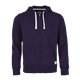 aerial view a bright purple (588) mens paddlecreek full zip fleece hoodie with hidden pocket, image 1 of 2