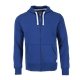 aerial view a cobalt (560) mens paddlecreek full zip fleece hoodie with hidden pocket, image 1 of 2