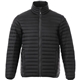 aerial view a black (995) mens beechriver roots73 lightweight down puffer jacket, image 1 of 3