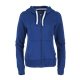 aerial view a cobalt (560) womens paddlecreek full zip hoodie with hidden pocket, image 1 of 2