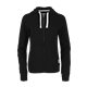 aerial view a black (995) womens paddlecreek full zip hoodie with hidden pocket, image 1 of 2