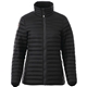 aerial view a black (995) womens beechriver roots73 lightweight down puffer jacket, image 1 of 2