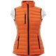 aerial view a orange (279) womens whistler lightweight down puffer vest, image 1 of 3