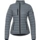 aerial view a steel grey (945) womens whistler lightweight down puffer jacket, image 1 of 7