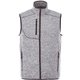 aerial view a light heather grey (922) mens fontaine knit vest, image 1 of 7