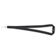 a black 3/4 polyester lanyard with silkscreen imprint