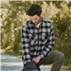 a group of mens sprucelake roots73 long sleeve button up flannel shirt
