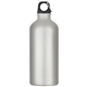 aerial view a silver with black lid 20 oz aluminum tundra bike bottle, image 1 of 4
