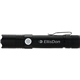 aerial view a black rechargeable 3w aluminum focus flashlight, image 1 of 9