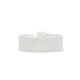 aerial view a white 3/4 dye - sublimated elastic fold - over wristband, image 1 of 2
