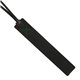 aerial view a black leather & green linen accent turner tasseled bookmark, image 1 of 2