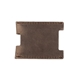 aerial view a distressed brown jagger credit card sleeve, image 1 of 2