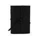 aerial view a black leather & country red linen accent cooper large journal, image 1 of 2