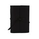aerial view a black leather & royal blue linen accent cooper large journal, image 1 of 2