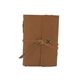 aerial view a tan leather & green linen accent cooper large journal, image 1 of 2